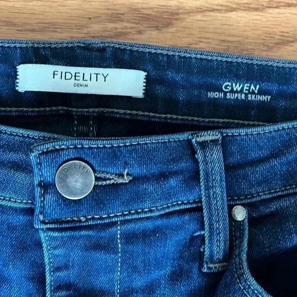[Sz31]Fidelity Denim Gwen  High Super Skinny Stretchy Jeans - Picture 2 of 8